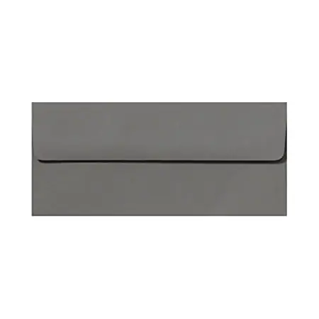 LUX #10 Envelopes, Peel & Press Closure, Smoke Gray, Pack Of 250 Fast Shipping