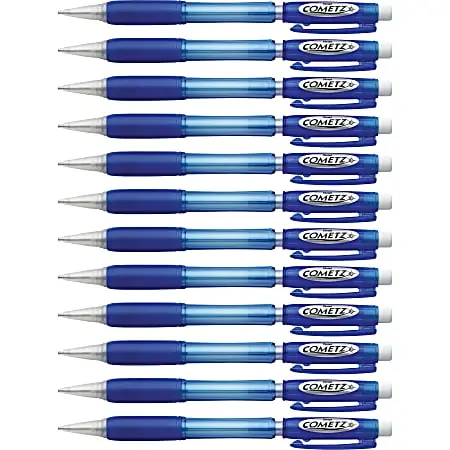 Pentel&reg; Cometz&trade; Mechanical Pencil, 0.9mm, #2 Lead, Blue Barrel, Pack Of 12 Seasonal Sale