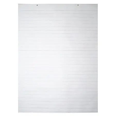 Pacon&reg; Chart Pad, 24" x 32", 2-Hole Top Punched, 1" Ruled, 70 Sheets Direct From Factory