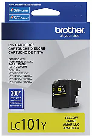 Brother® LC101 Yellow Ink Cartridge, LC101-Y Luxury