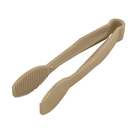 Cambro Camwear&reg; Polycarbonate Plastic Tongs, 6", Beige Express Delivery