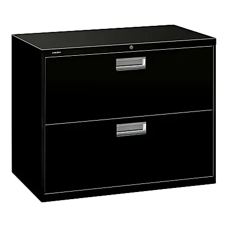 Price Drop HON&reg; Brigade&reg; 600 36"W x 19-1/4"D Lateral 2-Drawer File Cabinet, Black