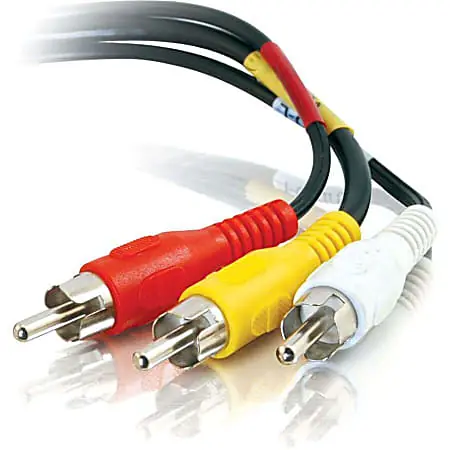Top Pick C2G 6ft Value Series Composite Video + Stereo Audio Cable - RCA Male - RCA Male - 6ft - Black