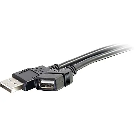 C2G 3m USB Extension Cable - USB 2.0 A to USB - M/F - Type A Male USB - Type A Female USB - 10ft - Black Reduced Price