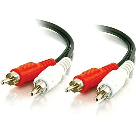 Hassle-Free Returns C2G Value Series 25ft Value Series RCA Stereo Audio Cable - Audio cable - RCA male to RCA male - 25 ft - shielded - black