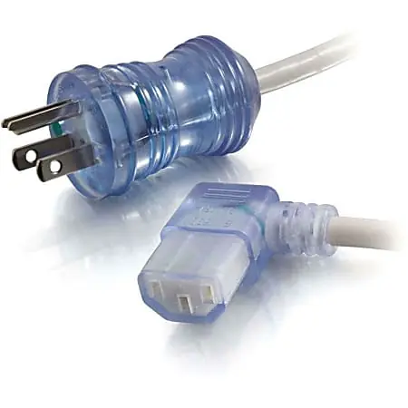 C2G 10ft 16 AWG Hospital Grade Power Cord (NEMA 5-15P to IEC320C13R), Gray with Clear Connectors, 48048 Sale
