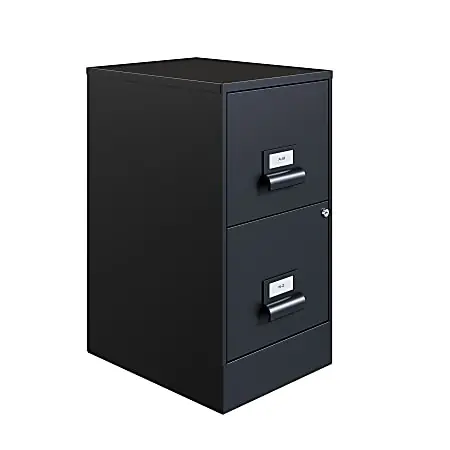 Place Order Realspace 18"D "Manager's" 2-Drawer Vertical Letter-Size File Cabinet, Black