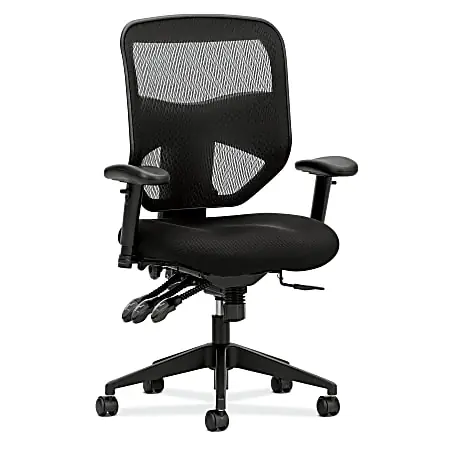Seasonal Sale HON&reg; Prominent&trade; Mesh/Fabric High-Back Task Chair, Black