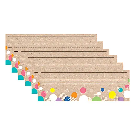Creative Teaching Press Name Plates, 9-1/2&rdquo; x 3/14&rdquo;, Krafty Pop! Colorful Kraft Bubbles, 36 Plates Per Pack, Bundle Of 6 Packs Place Order