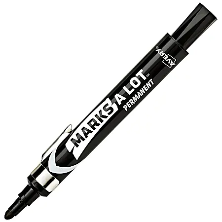 Avery&reg; Marks-A-Lot&reg; Bullet-Tip Permanent Markers, Black Price Drop