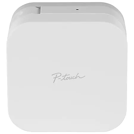 Brother&reg; P-touch&reg; PTP300BT CUBE Smartphone Label Maker, White Markdown