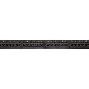 C2G Legrand 24 Port Cat6 110 Type Patch PanelHigh Density 1RU 19in. PanelPatch panelCAT 6black1U19"24 ports Today Only