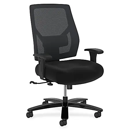 Modern HON&reg; Basyx Big & Tall Mid Back Task Chair, Black