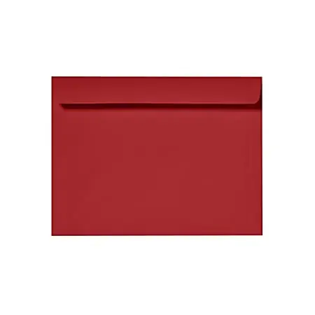 LUX Booklet 6" x 9" Envelopes, Gummed Seal, Ruby Red, Pack Of 1,000 Place Order