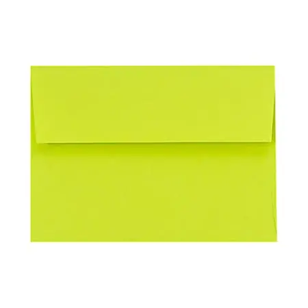 LUX Invitation Envelopes, A2, Peel & Press Closure, Wasabi, Pack Of 50 Direct From Manufacturer