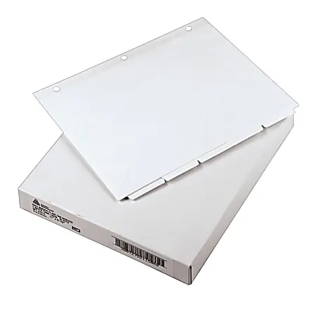 Warranty Included Avery&reg; Plain Tab Write-On Dividers, 8 1/2" x 11", White Dividers/White Tabs, 5-Tab, Box Of 36