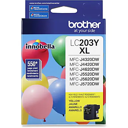 Brother&reg; LC203 Yellow High-Yield Ink Cartridge, LC203Y Exclusive