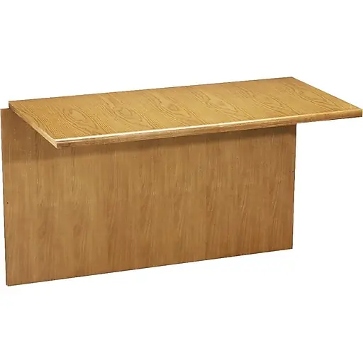 Hon 92000 Series Bridge for Single Pedestal Desk and Credenza, Medium Oak Popular