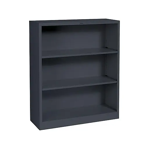 Modern HON Brigade 3-Shelf Standard Bookcase, Charcoal (HONS42ABCS)