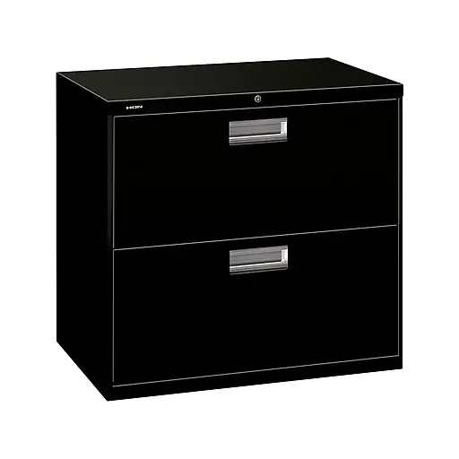 Top Rated HON Brigade 600 Series 2-Drawer Lateral File Cabinet, Locking, Letter/Legal, Black, 30\\