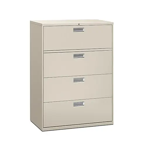 Buy Today HON Brigade 600 Series 4-Drawer Lateral File Cabinet, Locking, Letter/Legal, Gray, 42\\