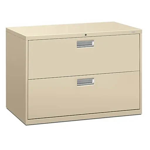 Brand New HON Brigade 600 Series Lateral File, 2 Drawers, Aluminum Pull, 42\\