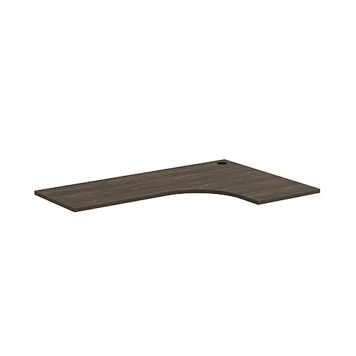 Warranty Included HON Coordinate Corner Cove Worksurface, Left Hand, Florence Walnut Laminate