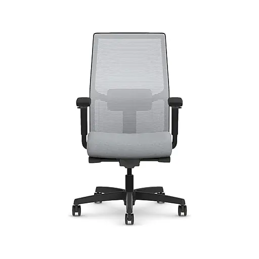 Clearance HON Ignition 2.0 Fabric/Mesh Swivel Task Chair, Cloud/Black (HIWMMKD.Y2.A.H.IF.HAML18.BL.SB.T)