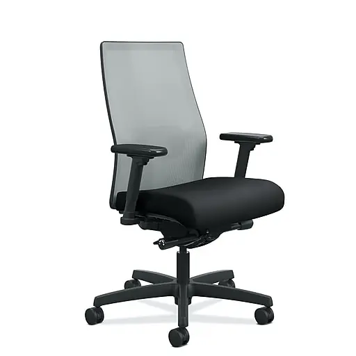 Affordable HON Ignition 2.0 Mesh Back Fabric Task Chair, Black/Fog (HONI2M2AFLC10TK)