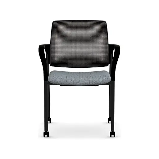 Seasonal Sale HON Ignition Fabric/Mesh Multipurpose Stacking Chair, Basalt/Black (HIGS6.F.H.IM.APX25.T)