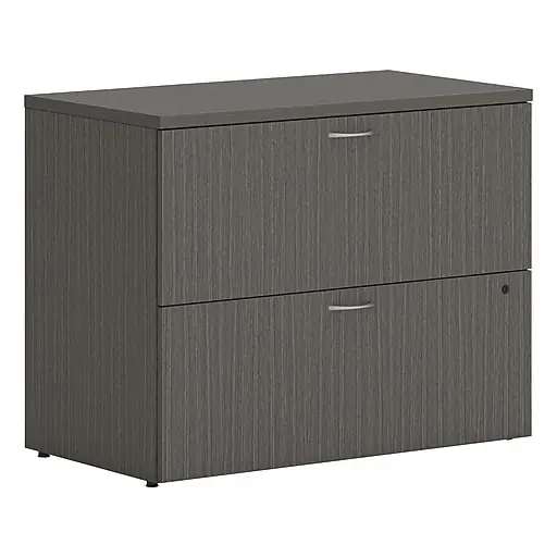 Genuine HON Mod 2-Drawer Lateral File Cabinet, Locking, Letter/Legal, Slate Teak, 36\\