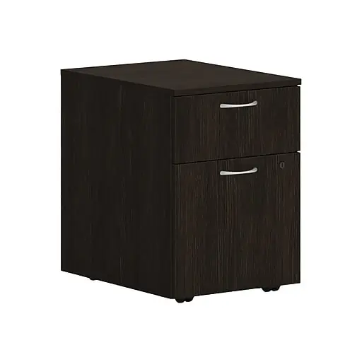 Top Pick HON Mod 2-Drawer Vertical File Cabinet, Mobile Pedestal, Letter/Legal, Java Oak, 20\\