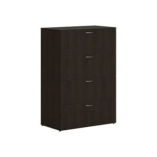 New Release HON Mod 4-Drawer Lateral File Cabinet, Locking, Letter/Legal, Java Oak, 36\\