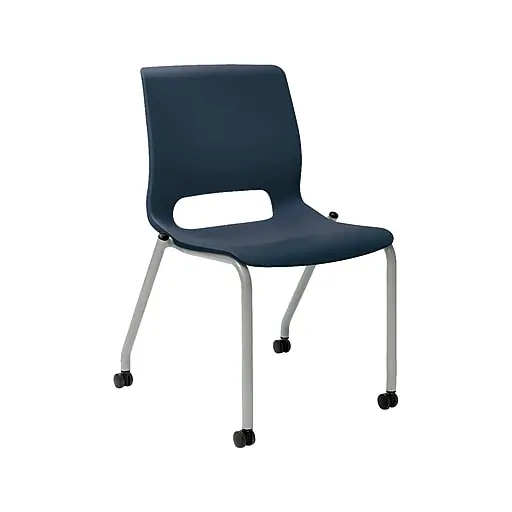 Budget HON Motivate Office Stacking Chair, Regatta/Platinum, 2/Carton (HMG1.N.S.RE.PLAT)
