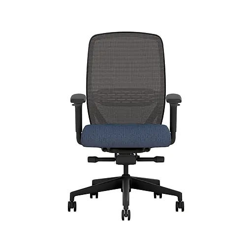 Worldwide Shipping HON Nucleus Fabric/Mesh Swivel Task Chair, Navy/Black (HNR1KD.Y2.STC.A.H.IM.APX13.BL.SB.T)
