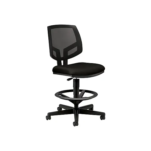 HON Volt Mesh Back Fabric Drafting Chair, Black (HON5715GA10T) Professional Grade