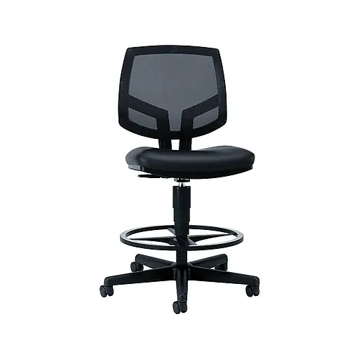Markdown HON Volt Mesh Back SofThread Leather Drafting Chair, Black (H5715.SB11.T)