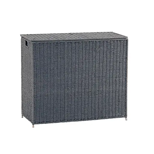 Limited Time Household Essentials 3-Section Laundry Sorter with Lid, Gray (ML-7245)